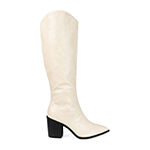 Journee Collection Womens Daria Riding Boots Stacked Heel