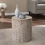 Shaines Drum Shaped End Table