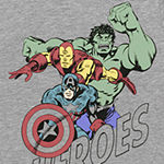 Okie Dokie Toddler Boys Crew Neck Marvel Long Sleeve Graphic T-Shirt