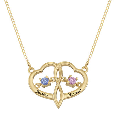 Personalized Dancing Birthstone Heart Pendant Necklace JCPenney