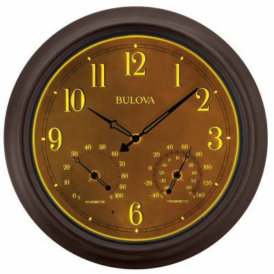 Bulova Brown Wall Clock C4813 JCPenney