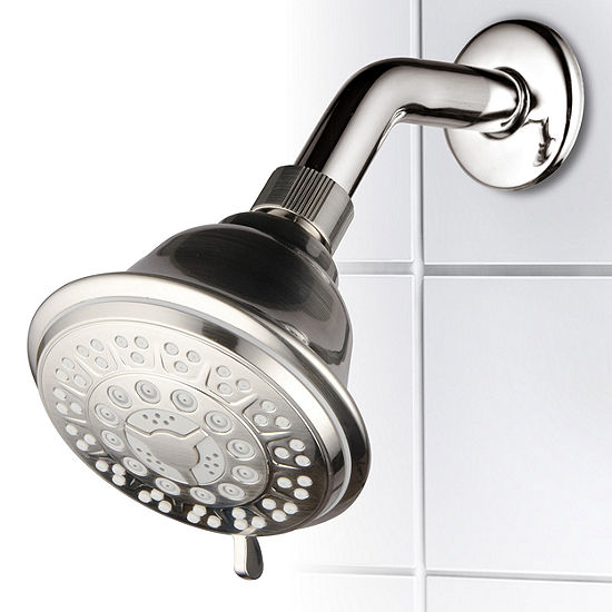HotelSpa® Ultra-Luxury 8-setting 4” Shower Head / Brushed Nickel