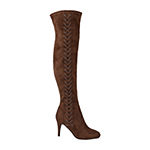 Journee Collection Womens Abie Over the Knee Boots Stiletto Heel