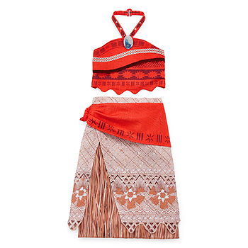 Disney Girls Moana Dress Up Costume Jcpenney Color Red