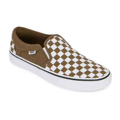 vans asher men's checker skate shoes
