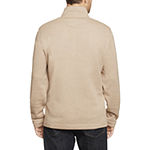 Van Heusen Essential Sweater Fleece Mens Long Sleeve Quarter-Zip Pullover