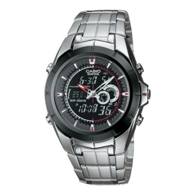 casio silver bracelet watch