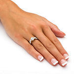 DiamonArt® Womens 2 1/4 CT. T.W. White Cubic Zirconia 10K Gold Engagement Ring