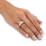 DiamonArt® Womens 2 3/4 CT. T.W. White Cubic Zirconia 10K Gold Engagement Ring