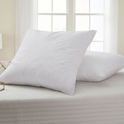 Euro Square Feather 2 Pack Pillows Color White Jcpenney