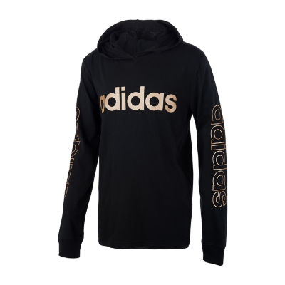 adidas long sleeve hooded t shirt