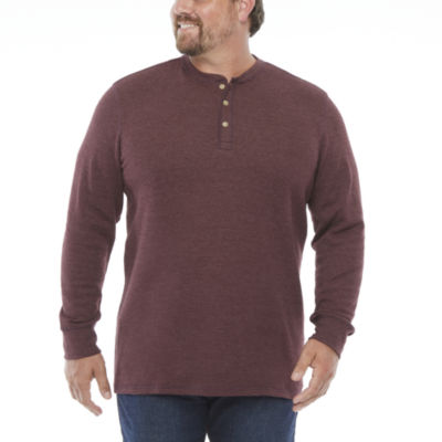 The Foundry Big & Tall Supply Co.Mens Long Sleeve Henley Shirt JCPenney