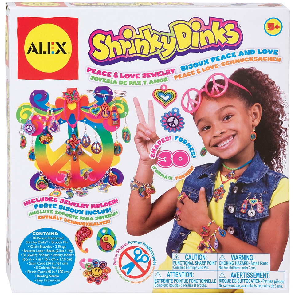 ALEX TOYS Peace & Love Shrinky Dinks Jewelry Kit
