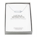 "Little Moments" Womens Diamond Accent Genuine White Diamond Sterling Silver Pendant Necklace