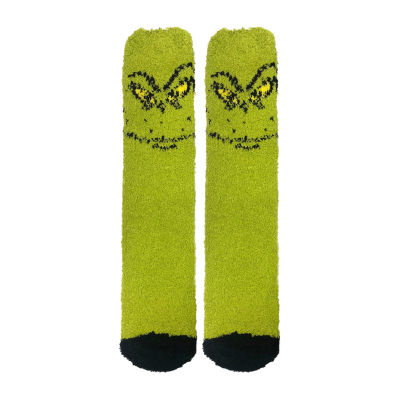 Dr. Seuss Grinch Family Matching Pajamas 1 Pair Slipper Socks Unisex Adult