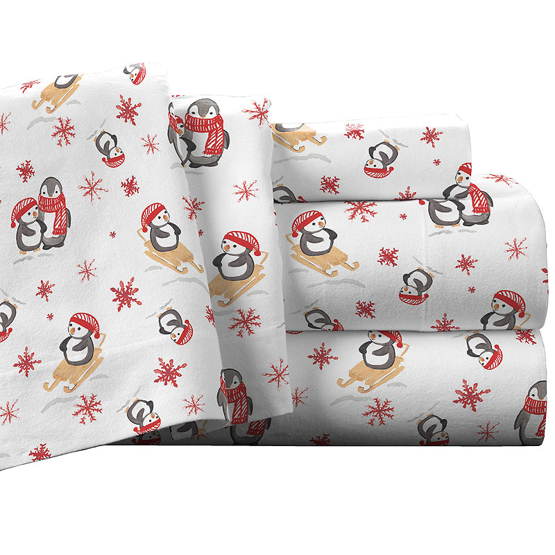 Pointehaven Luxury Weight Flannel Sheet Set, Queen