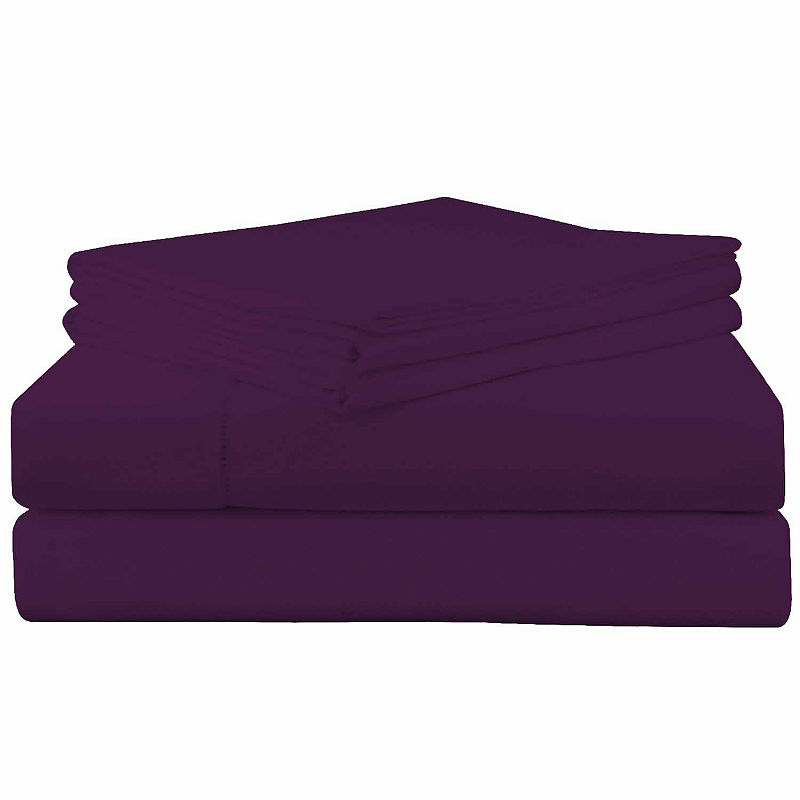 Pointehaven Superior Weight Flannel Sheet Set, King, Red