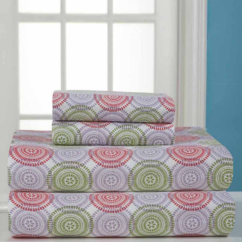 Pointehaven Heavy Weight Flannel Sheet Set, Queen