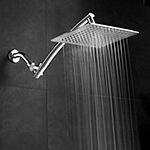 Razor™ Mega Size 9-inch Chrome Face Square Rainfall Shower with Arch Design 15-inch Stainless Steel Extension Arm / Premium Chrome