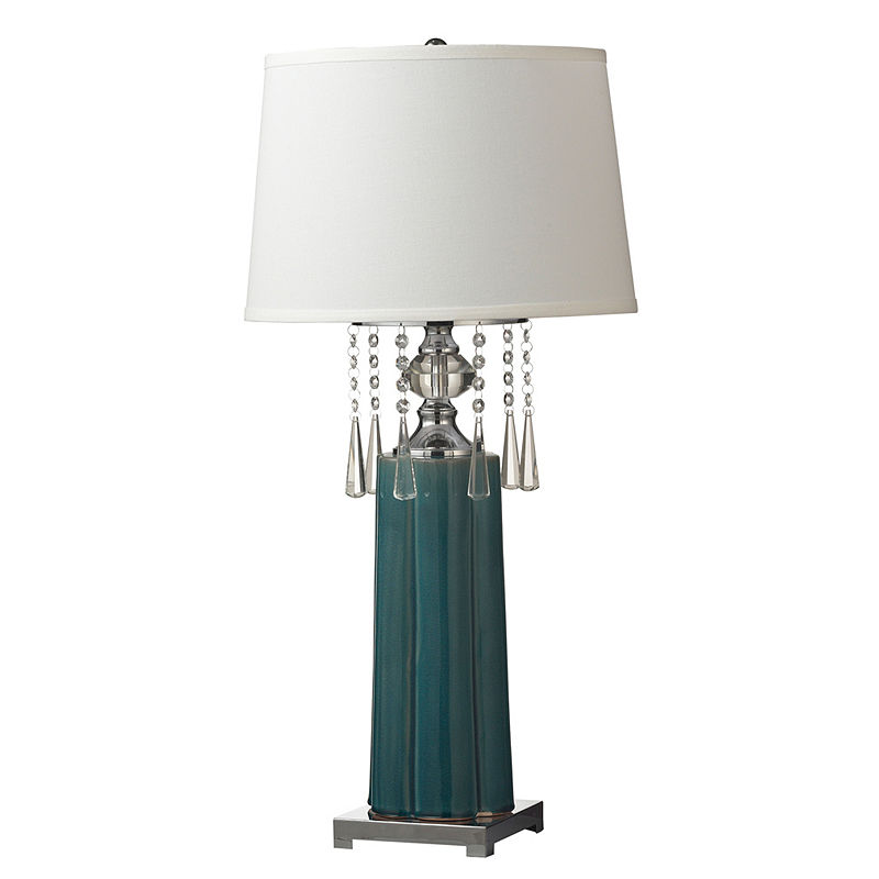 Dale Tiffany Led Tori Crystal Table Lamp, Blue