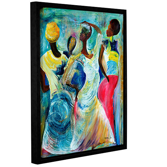 Brushstone Sister Act 2002 Gallery Wrapped Floater-Framed Canvas Wall Art