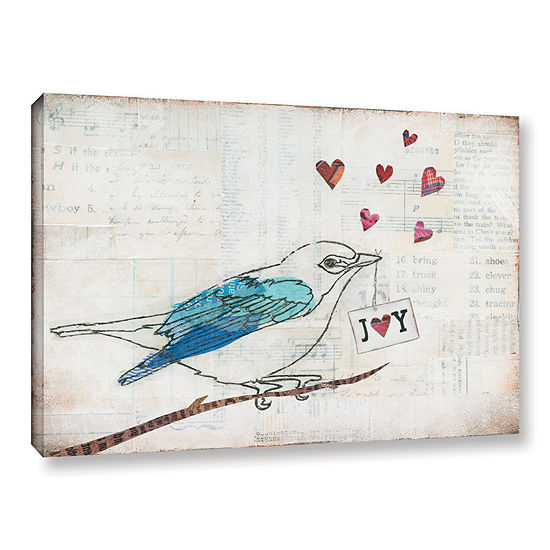 Brushstone Love Birds I Joy Gallery Wrapped CanvasWall Art
