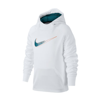 boys white nike sweatshirt