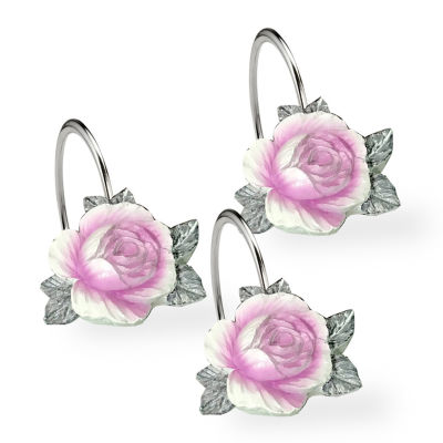 Popular Bath Michelle Shower Curtain Hooks Color Lilac Jcpenney