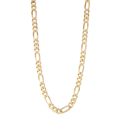 14K Gold Over Silver Solid Figaro Chain Necklace JCPenney