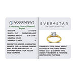 Ever Star Womens 3/4 CT. T.W. Lab Grown White Diamond 10K Gold Round Solitaire Engagement Ring