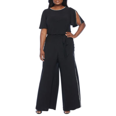 jcpenney black sequin jumpsuit