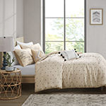 Intelligent Design Tory Printed Duvet Cover Set With Chenille Trim