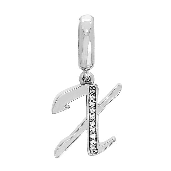 PS Personal Style White Cubic Zirconia Initial Charm