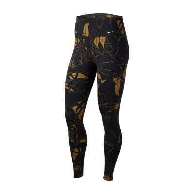 nike gold leggings