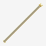 Sparkle Allure Diamond Accent 14K Gold Over Bronze 7.25 Inch Tennis Bracelet
