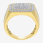 Mens 2 CT. T.W. Genuine White Diamond 10K Gold Fashion Ring