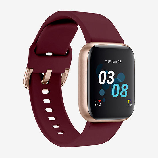 iTouch Air 3 for Women: Rose Gold Case with Merlot Strap Smartwatch (40mm) 500009R-0-51-C10