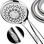 HotelSpa® High-Power Spiral 7-Setting Luxury HandShower with Patented ON/OFF Pause Switch