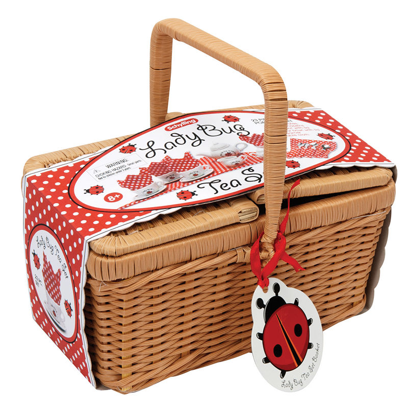 Schylling Ladybug Teaset Basket