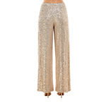 Premier Amour Womens Sequin Wide Leg Pull-On Pants