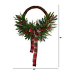 Nearly Natural Indoor Christmas Wreath