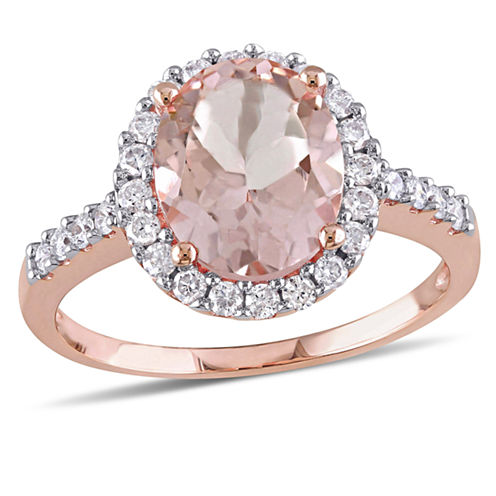 Pink Morganite 10K Gold Engagement Ring - JCPenney