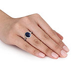 Blue Sapphire 14K Gold Engagement Ring