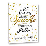 Brushstone She Leaves A Little Sparkle Gallery Wrapped Canvas Wall Art