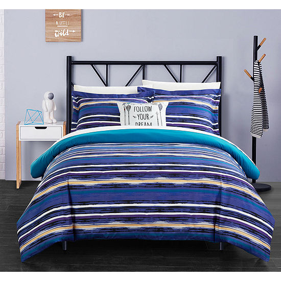 Chic Home Karan Duvet Cover Set Color Blue Jcpenney