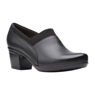 Clarks Womens Emslie Summit Slip-On Shoe, Color: Black - JCPenney