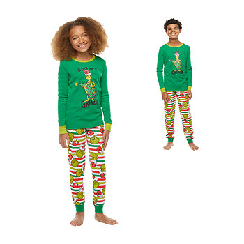 Family XMAS Pyjamas Gifts Sleepwear Set The Grinch Kids Xmas Nightwear PJs Suits