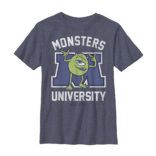 Little & Big Boys Crew Neck Monsters University Short Sleeve Graphic T-Shirt
