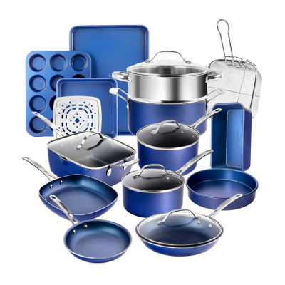 Granite Stone Blue 20pc. Nonstick Cookware and Bakeware Set, Color