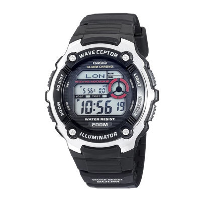 casio men's wave ceptor digital lcd watch
